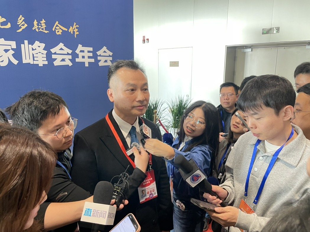 南京昀光科技董事长潘仲光。(记者谢守真/摄影) 南京昀光科技董事长潘仲光。(记者谢守真/摄影)