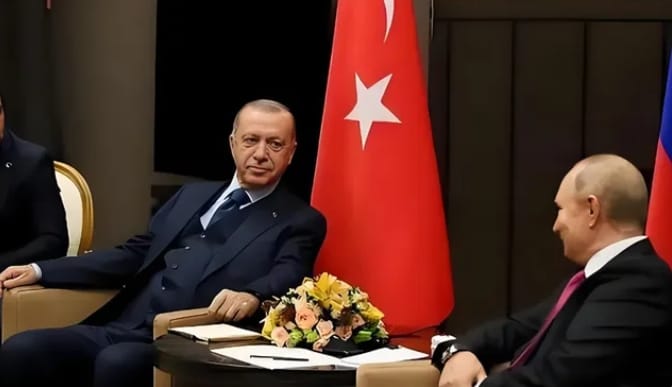 土耳其總統艾爾段(左)與俄羅斯總統普丁 。(資料照片)&nbsp;&nbsp;&nbsp;圖 : 翻攝自 子桑鷹脈