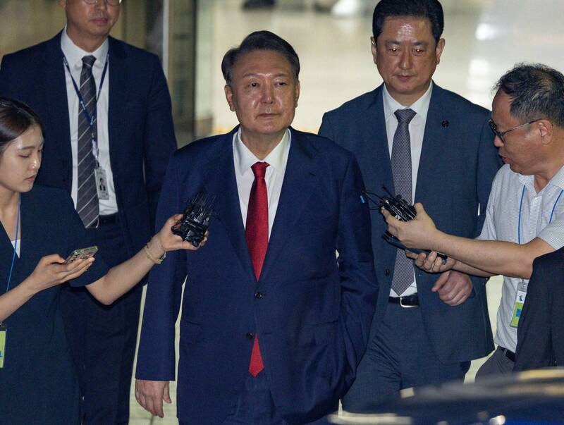 南韩前总统尹锡悦。（欧新社）