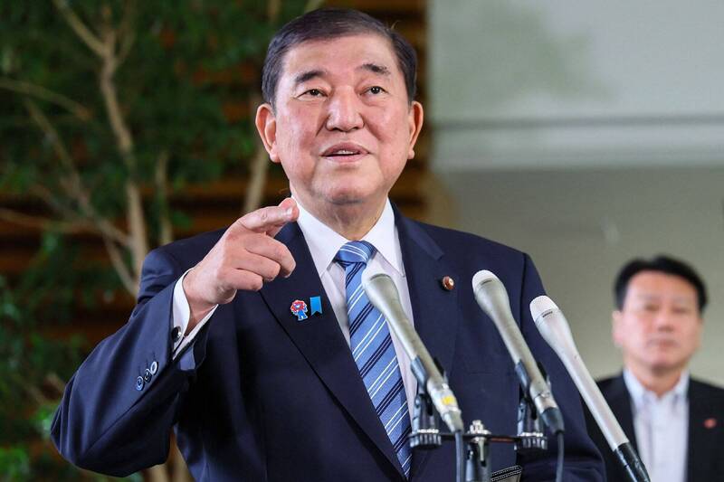日本首相石破茂。（法新社）