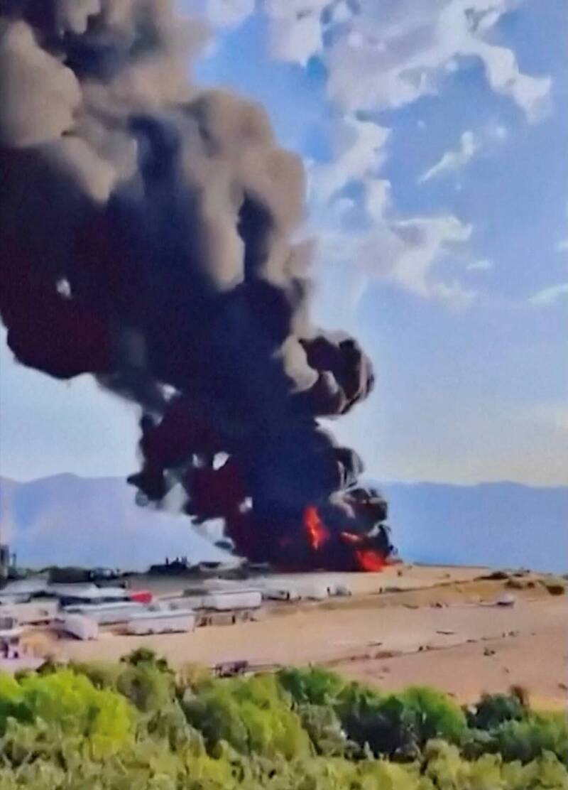 伊拉克北部库德斯坦自治区3个油田遭装载炸药的无人机袭击。（路透）