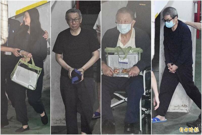 合议庭今裁定柯文哲、应晓薇自8月2日延长羁押2月禁见,沈庆京及李文宗则分别以1亿8000万元、2000万交保。(资料照,本报合成) 合议庭今裁定柯文哲、应晓薇自8月2日延长羁押2月禁见,沈庆京及李文宗则分别以1亿8000万元、2000万交保。(资料照,本报合成)