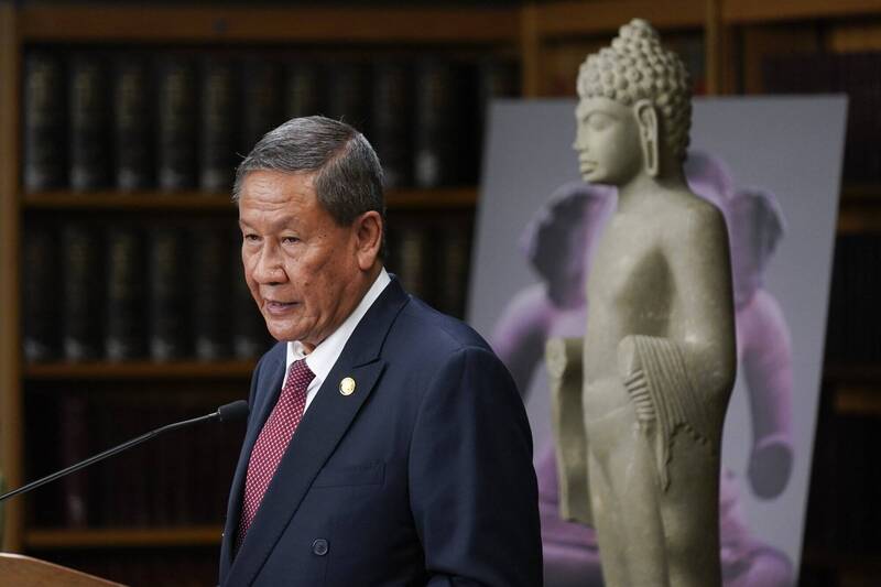 柬埔寨駐聯合國大使喬恰25日表示，柬埔寨方面呼籲立即、無條件地停火。（美聯社）