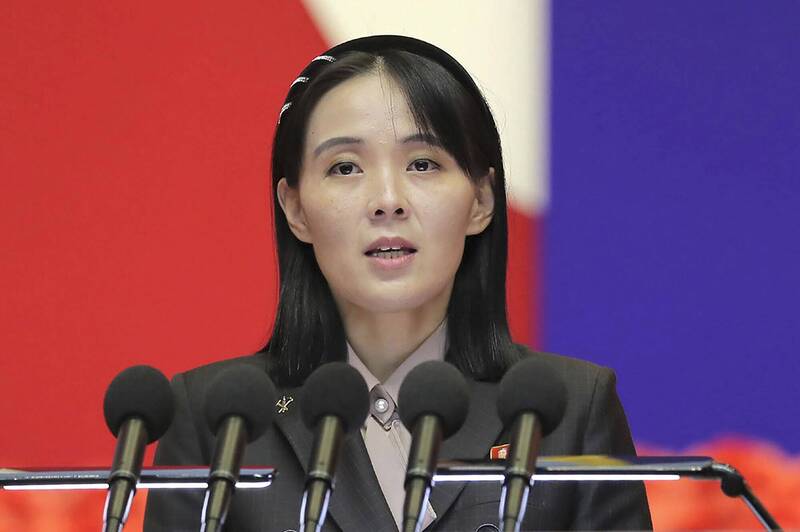 北韓勞動黨中央委員會副部長金與正29日強調，北韓擁核國地位已無法撼動，呼籲美國接受現實。（美聯社資料照）