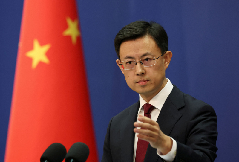 中国外交部发言人郭嘉昆。（路透）
