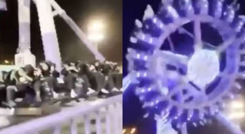 惊悚！沙国游乐场「360度大魔王」支柱突断裂猛砸地  3人命危