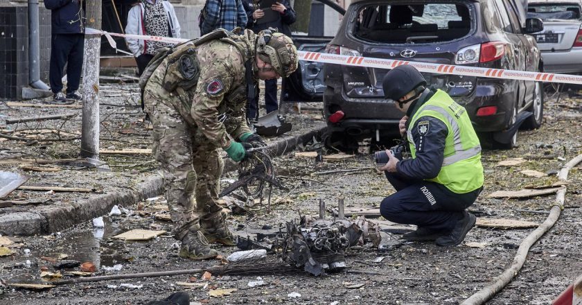 俄軍空襲烏克蘭首都基輔等地區 造成4死20傷