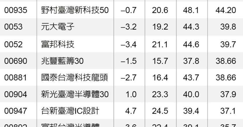 打败大盘 ROE 更重要!这档台股 ETF 近一年报酬居冠