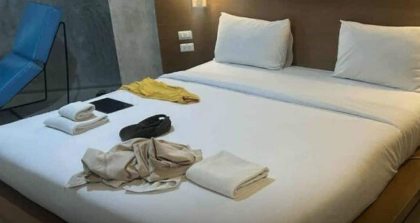 ▲▼美籍男「頭套垃圾袋、雙手反銬」陳屍泰飯店！。（圖／翻攝自民意報）