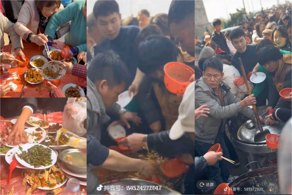 中国风行“杀猪宴” 博主举办宴会遭哄抢