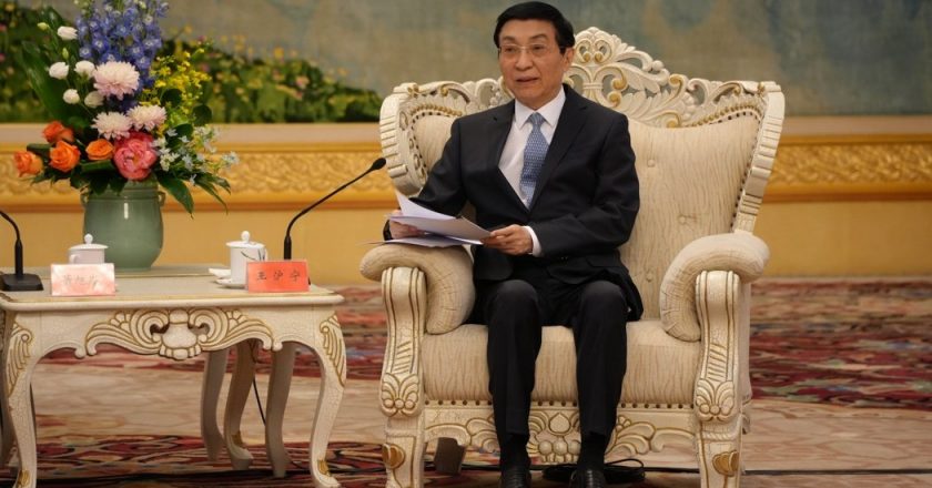 王沪宁见萧旭岑 强调九二共识、反台独基础推动两岸交流