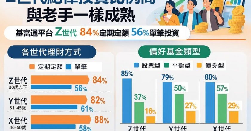 想不到吧!基富通:Z 世代高达84%采定期定额投资