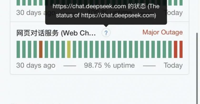 DeepSeek出现长时间大规模异常