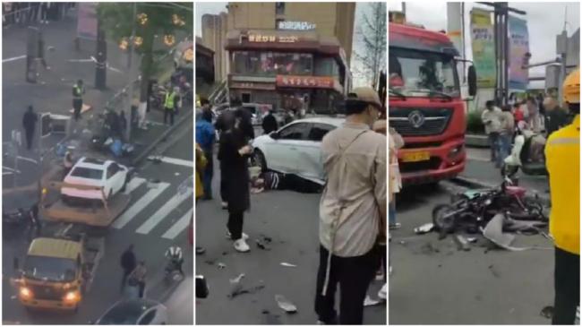 重庆惨烈车祸：传未成年人开车 连撞十几人