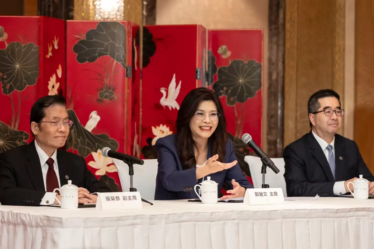 ▲中国今日宣布惠台大礼包,陈培瑜示警如果一个机会,背后绑着高度的不确定,甚至要看政治条件,那风险其实大家都心里有数。 (图/国民党提供)