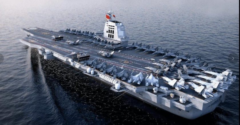 大陆海军宣传片暗示第4艘航空母舰为核舰 还暗示要台湾回归