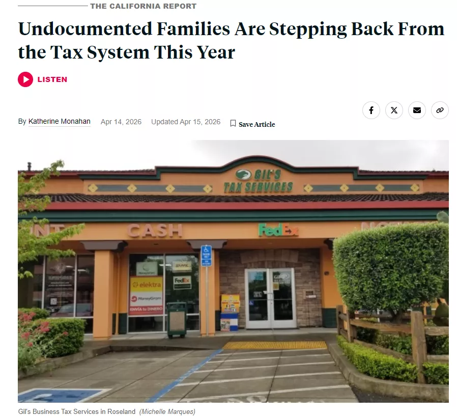 加州现不寻常现象:这群人开始“消失” 突然不报税了!