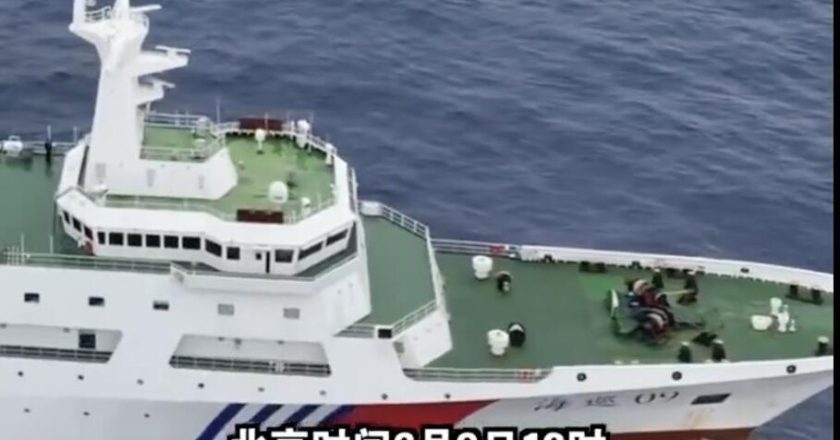 陆媒:大陆海警编队 钓鱼台附近「喊话警告」日本舰艇