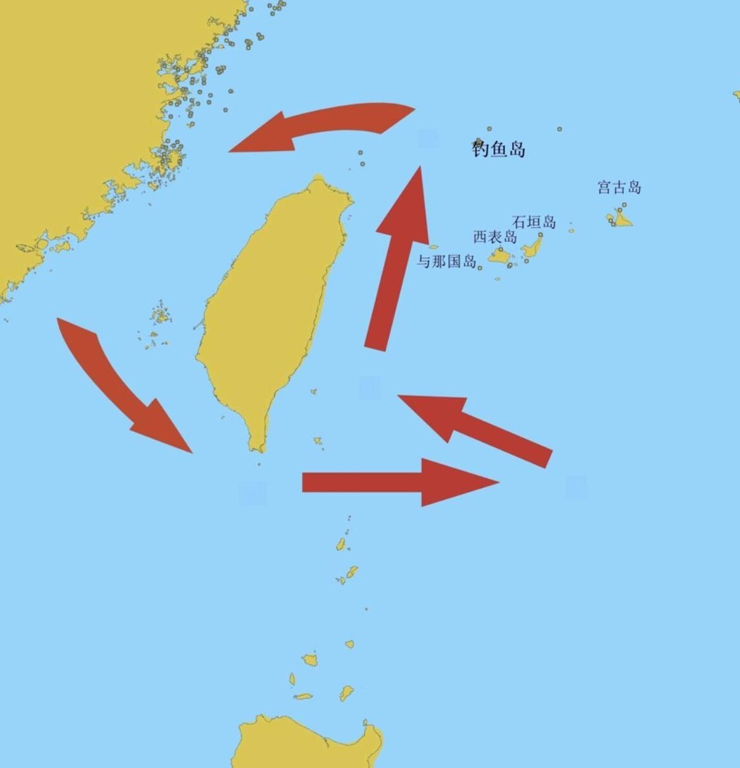 图为大陆发布的「台湾岛东部海域海上交通专案执法与扫测行动示意图」。 (福建海事局... 图为大陆发布的「台湾岛东部海域海上交通专案执法与扫测行动示意图」。 (福建海事局...