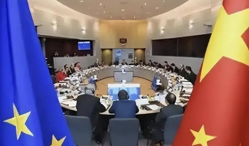 中欧贸易冲突一触即发,中国临时取消2场高级别官员会议。(微博照片) 中欧贸易冲突一触即发,中国临时取消2场高级别官员会议。(微博照片)