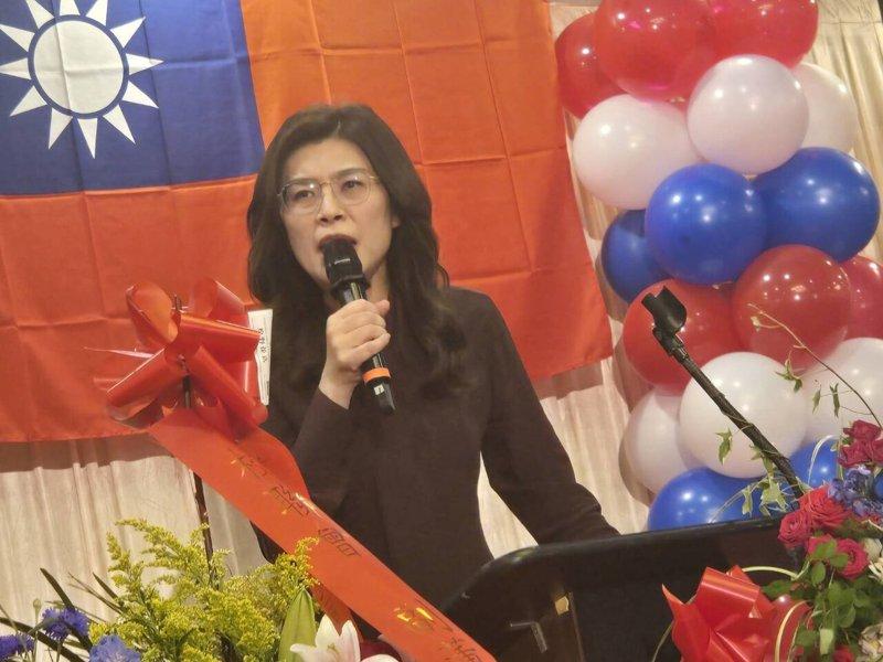 国民党主席郑丽文访美。 (记者陈熙文/摄影) 国民党主席郑丽文访美。 (记者陈熙文/摄影)