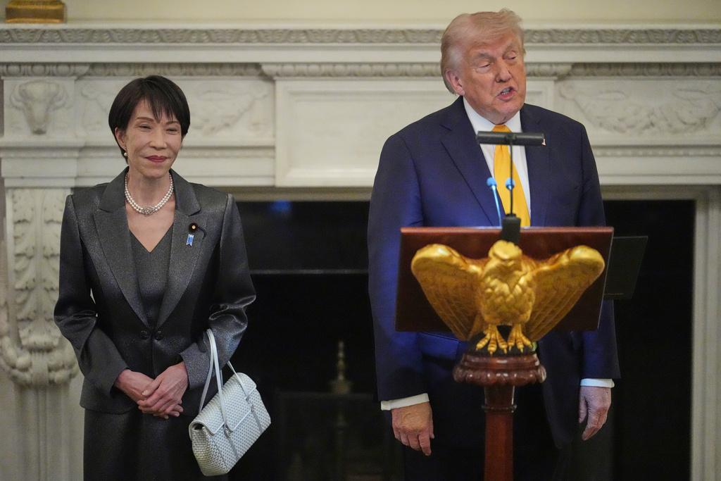 法媒报导高市早苗与特朗普在G7晚宴上激烈交锋。 (图/美联社)
