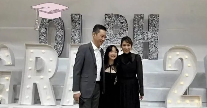 香港知名女星富豪老公罕见露面,13岁女儿复制妈妈美貌