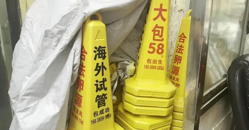 郑州小区出现代孕广告 称“精卵可运出国”做试管婴儿