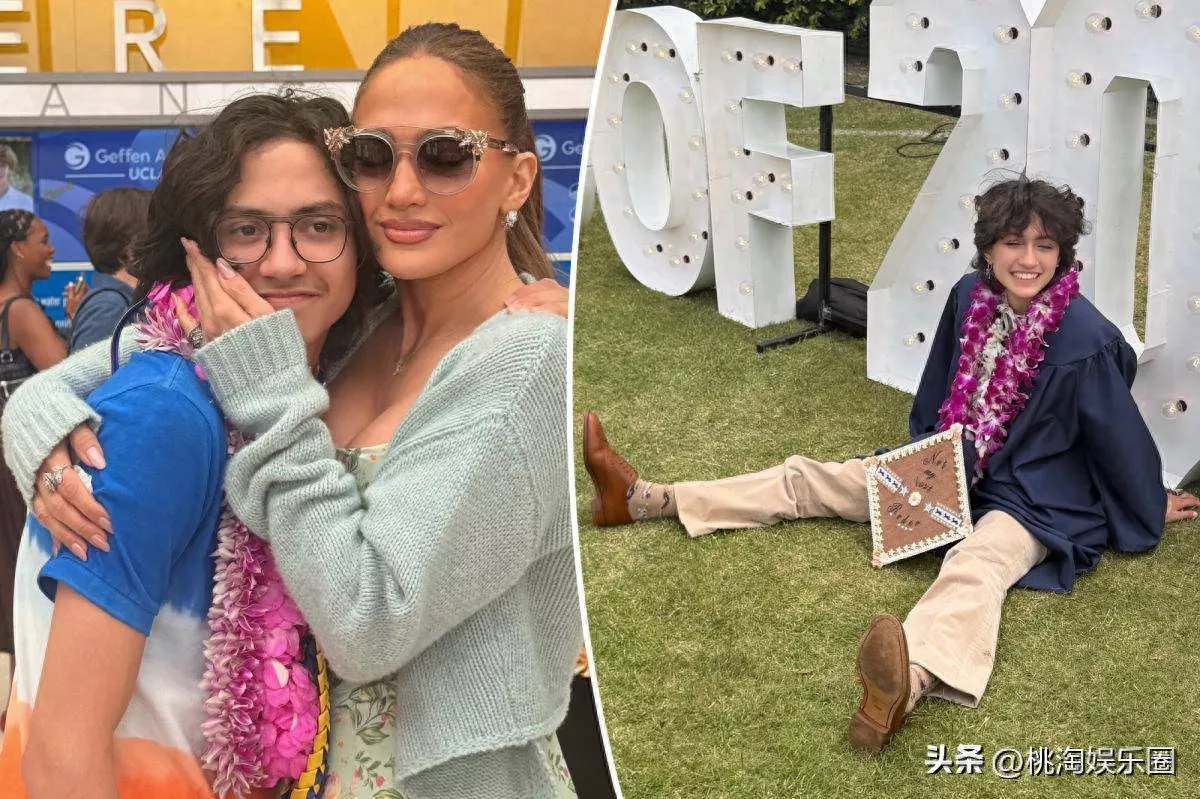 詹妮弗洛佩兹晒双胞胎毕业照，大方公开女儿跨性别身份