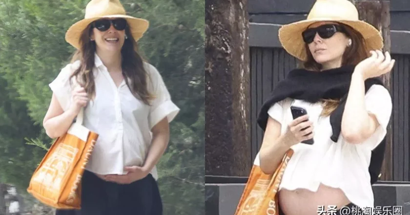 太暖了!奥妹街头大方露孕肚,笑意盈盈迎接第一个孩子