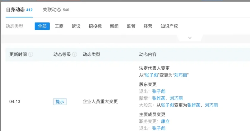 张雪峰妻子任峰学蔚来董事 女儿再接手3家公司