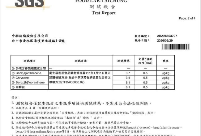 不只苯骈芘！致癌物超标油SGS报告曝光：还有3项多环芳香烃也超标